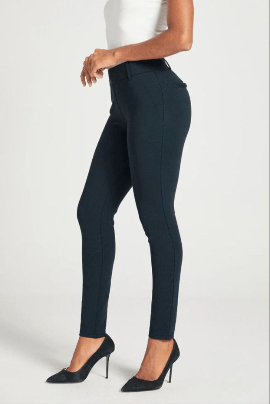 New Betabrand Navy Skinny Classic Dress Pant Yoga Pants Small